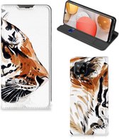 Telefoon Hoesje Geschikt voor Samsung Galaxy A42 Hoesje met Tekst Tiger