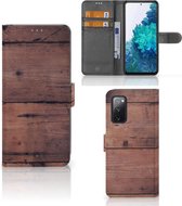 Leuk Case Geschikt voor Samsung Galaxy S20FE Hoesje Old Wood