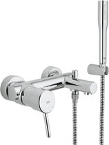 GROHE Concetto Badkraan - met handdouche - 15cm - chroom - 32212001