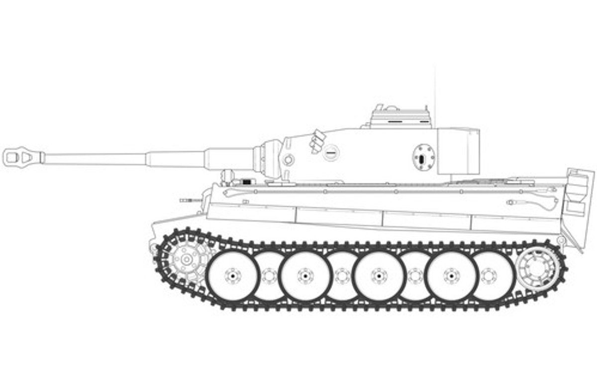 Airfix Modelbouwpakket Militaire voertuigen - 1357 Tiger 1 - Early Production Version Plastic - 1:35 - Modelbouw