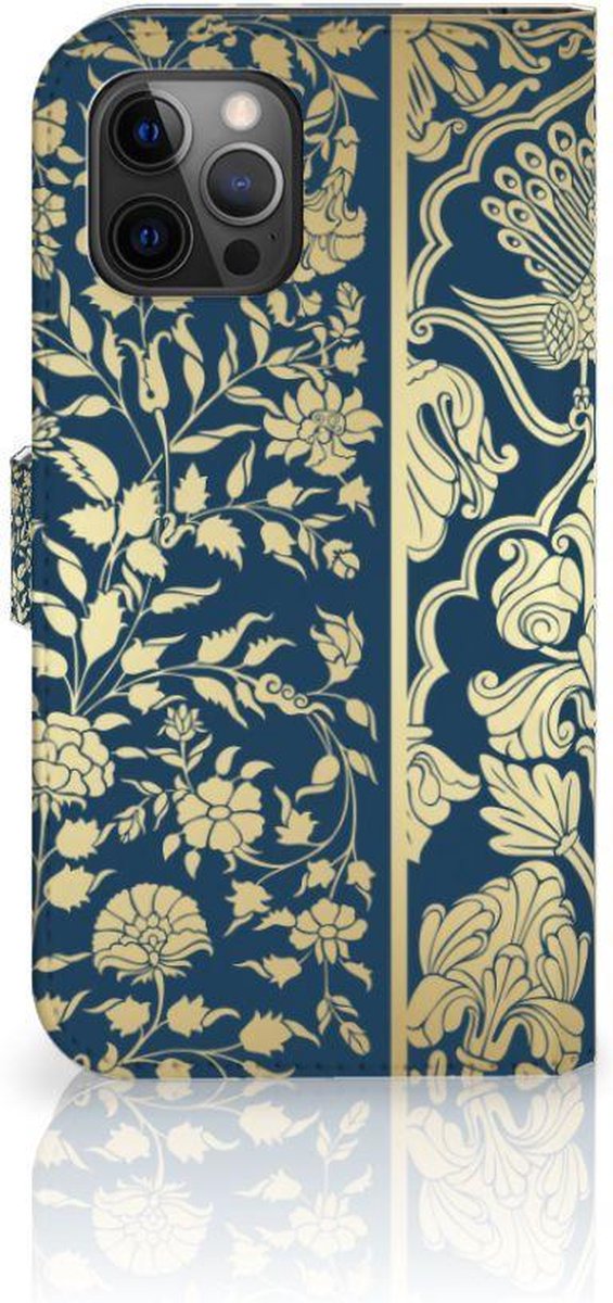 Apple iPhone 12 Pro Max Hoesje Beige Flowers