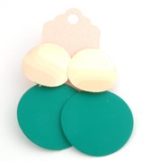 Oorbellen | Rond |  Groen