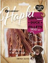 Flamingo hondensnack Hapki soft duck breast fillet 170gr. Let op: 1 zakje van 170 gram!