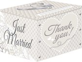 Folat Giftbox Huwelijk 30 X 25 Cm Karton Wit