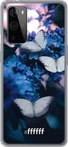 6F hoesje - geschikt voor OnePlus 9 Pro -  Transparant TPU Case - Blooming Butterflies #ffffff