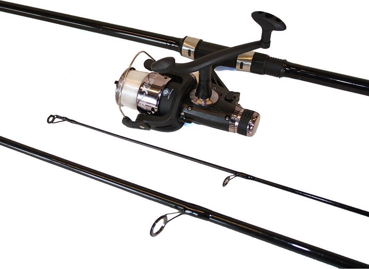 FISHXPRO Carp Pro Set 1Rod Karperhengelset Zwart