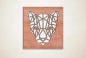Line Art - Puma 2 vierkant - XS - 26x25cm - Multiplex - geometrische wanddecoratie