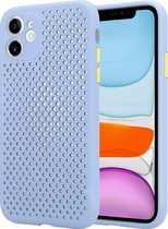 Shieldcase siliconen hoesje met gaatjes geschikt voor Apple iPhone 11 - lichtpaars