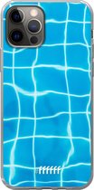 6F hoesje - geschikt voor iPhone 12 - Transparant TPU Case - Blue Pool #ffffff