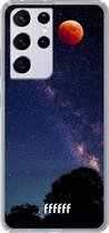 6F hoesje - geschikt voor Samsung Galaxy S21 Ultra -  Transparant TPU Case - Full Moon #ffffff