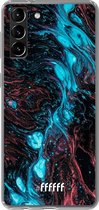 6F hoesje - geschikt voor Samsung Galaxy S21 -  Transparant TPU Case - River Fluid #ffffff