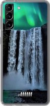 6F hoesje - geschikt voor Samsung Galaxy S21 Plus -  Transparant TPU Case - Waterfall Polar Lights #ffffff