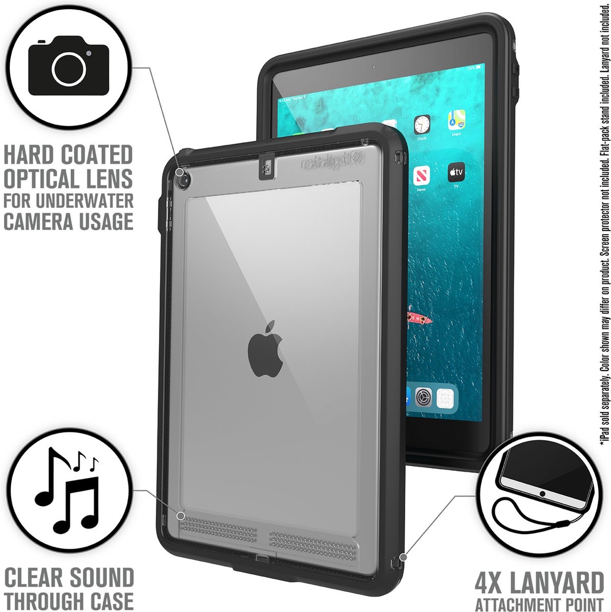 Catalyst Waterproof Case Apple iPad 10.2 (2019/2020/2021) Stealth Black |  bol.com