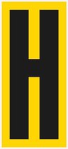 Vloerstickers letter, 400 x 180 mm, 3 stuks letter H