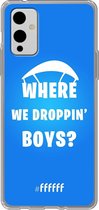 6F hoesje - geschikt voor OnePlus 9 - Transparant TPU Case - Battle Royale - Where We Droppin' Boys #ffffff