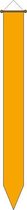 wimpel oranje 175cm Lichte Kwaliteit