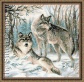 Riolis borduurpakket Pair of Wolves 1393