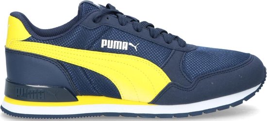 Puma ST Runner V2 kinder sneaker - Blauw multi - Maat 37 | bol.com