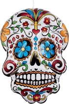 SMIFFYS - Opblaasbare Dia de los Muertos doodskop - Decoratie > Slingers en hangdecoraties