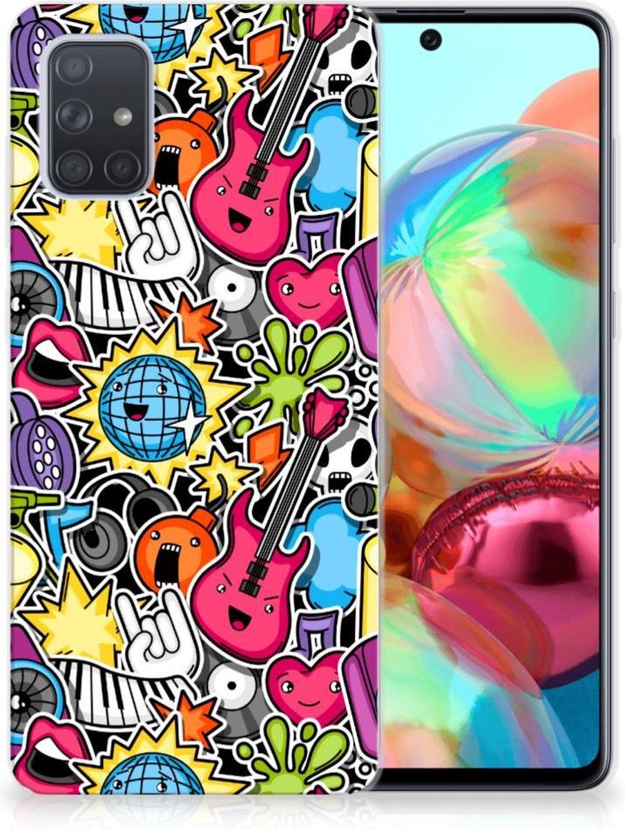 Samsung Galaxy A71 Silicone Back Cover Punk Rock