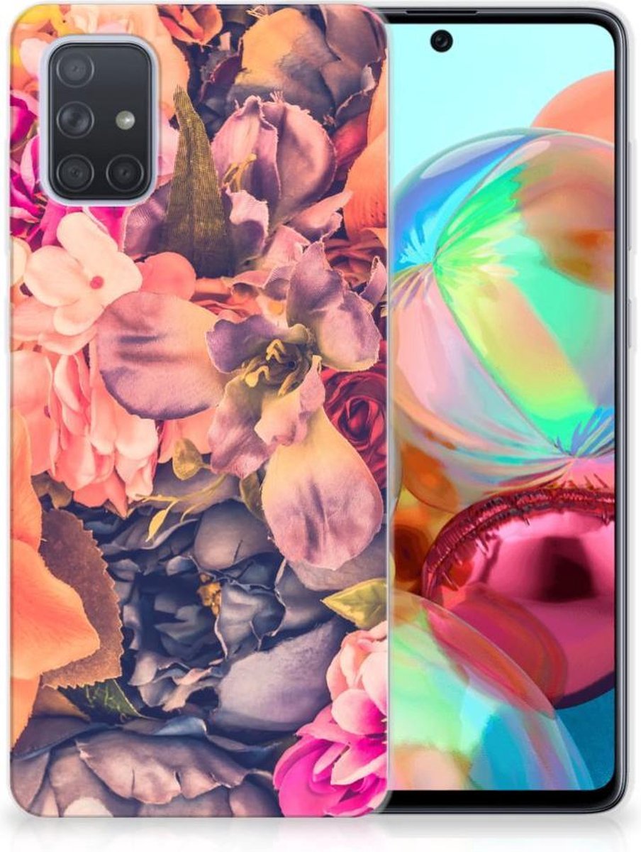 Samsung Galaxy A71 TPU Case Bosje Bloemen