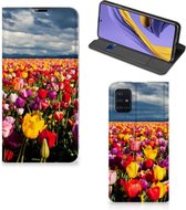 Smart Cover Geschikt voor Samsung Galaxy A51 Tulpen