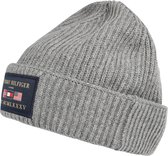 Tommy Hilfiger muts outdoors patch beanie Grijs-one Size