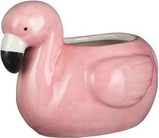 Druppelen erotisch Afdeling Zomer - Pot Flamingo Roze - L13,5xb10xh10,5cm | bol.com