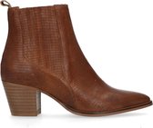 Sacha - Dames - Bruine chelsea boots met hak - Maat 40