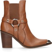Sacha - Dames - Cognac chelsea boots met hak - Maat 38