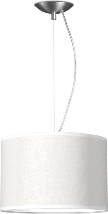 Home Sweet Home hanglamp Bling - verlichtingspendel Deluxe inclusief lampenkap - lampenkap 30/30/20cm - pendel lengte 100 cm - geschikt voor E27 LED lamp - wit