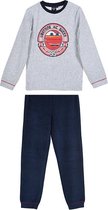 Cars grijs pyjamaset polar fleece maat 122/128