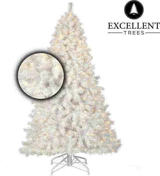 bol.com | Witte kerstboom Excellent Trees® LED Stavanger White 210 cm met  verlichting - Luxe...