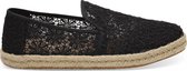 Toms Deconstructed Alpargata Rope Dames Espadrille - Black - Maat 36