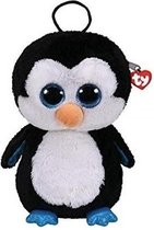 Pluche Ty Beanie zwart/witte pinguin rugzak Waddles voor kinderen - Pinguins dieren knuffel tassen - Schooltas/gymtas - Rugzakken/rugtassen voor jongens/meisjes