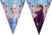 2x Disney Frozen 2 vlaggenlijnen 2 meter - Kinderfeestje/verjaardag feest thema vlaggenlijn