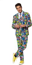 OppoSuits Super Mario™ - Heren Pak - Nintendo - Gekleurd - Maat EU 50