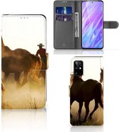 Book Case Geschikt voor Samsung Galaxy S20 Plus Telefoonhoesje met Pasjes Design Cowboy