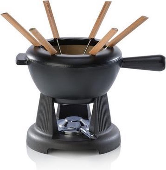 Le Creuset Fondueset Mat Zwart 20cm 2,00l