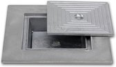Dubbelbodem gegoten aluminium inspectiedeksel -      50x50cm
