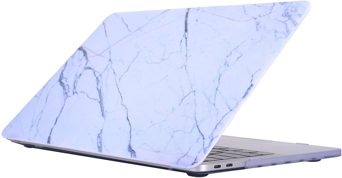 Mobigear Laptophoes geschikt voor Apple MacBook Pro 15 Inch (2016-2019) Hoes Hardshell Laptopcover MacBook Case | Mobigear Marble - Model 23 - Model A1707 / A1990