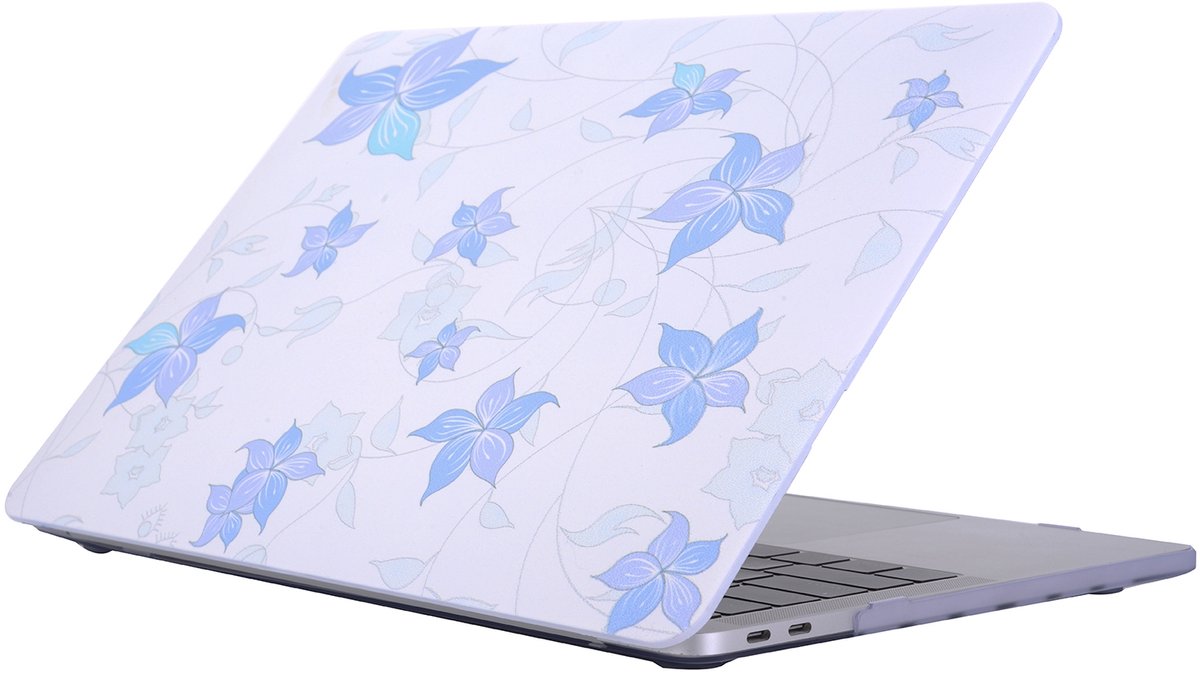 Mobigear Laptophoes geschikt voor Apple MacBook Pro 15 Inch (2016-2019) Hoes Hardshell Laptopcover MacBook Case | Mobigear Flowers - Model 40 - Model A1707 / A1990