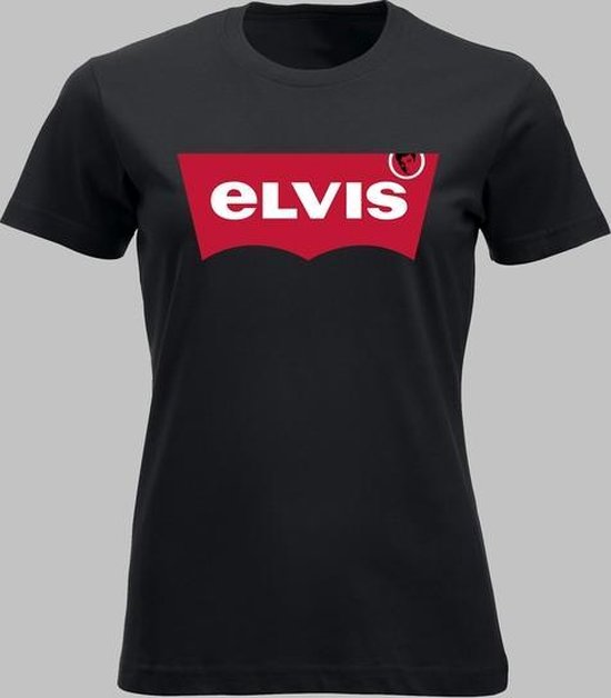 Circus Illusie tekort T-shirt V Elvis naar Levi's - Zwart - V - M Sportshirt | bol.com