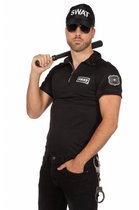 Costume de police et de détective | Chemise Swat large poitrine Polite Man | Taille 48 | Costume de carnaval | Déguisements