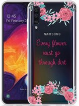 Galaxy A50 Hoesje Every Flower - Designed by Cazy