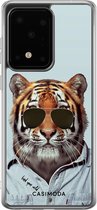 Samsung S20 Ultra hoesje siliconen - Tijger wild | Samsung Galaxy S20 Ultra case | multi | TPU backcover transparant