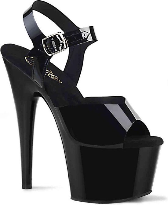 Pleaser Sandaal met enkelband Shoes- ADORE-708N Zwart