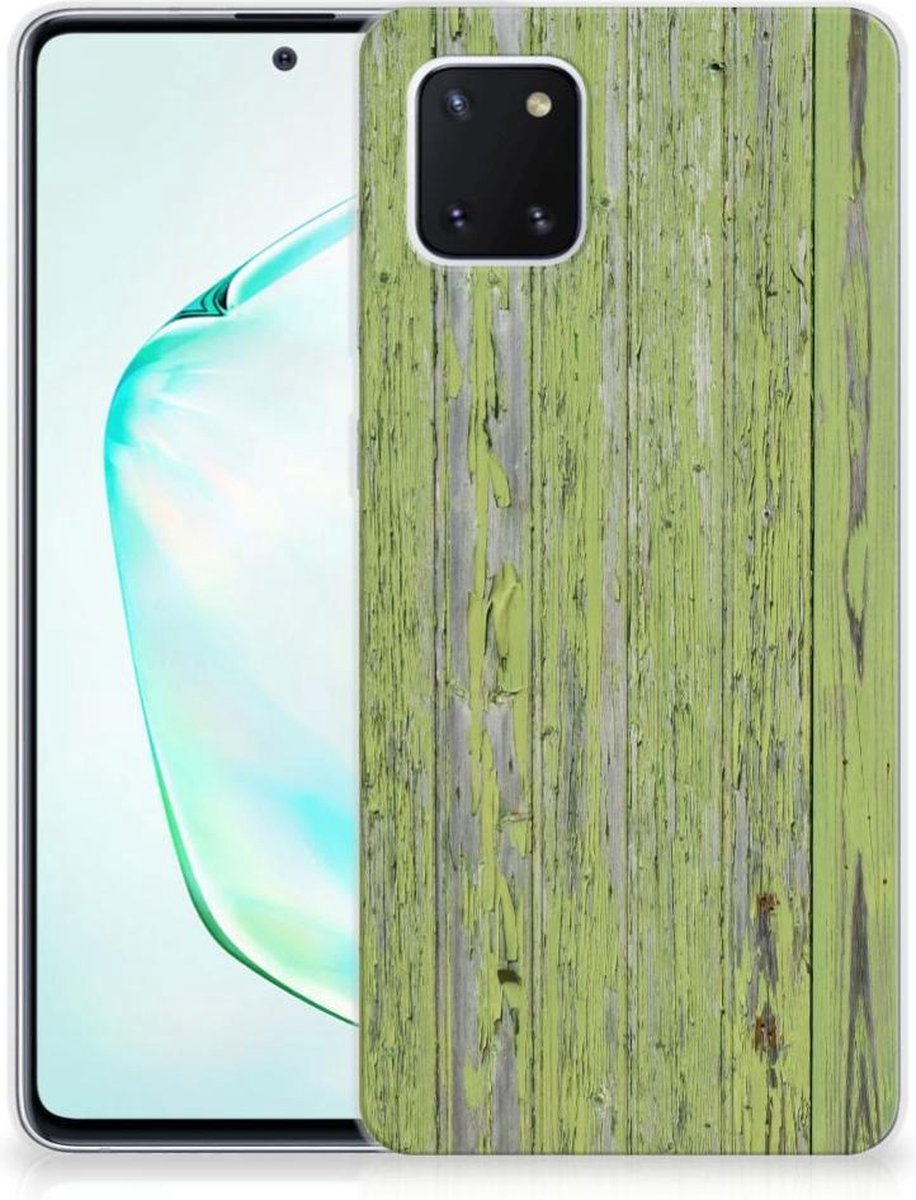 Samsung Galaxy Note 10 Lite Bumper Hoesje Green Wood