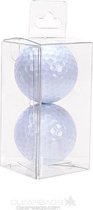 Plastic Doosjes 4,3x4,3x8,6cm Kristalhelder met Hanger in het midden (25 stuks) | Geschenkdoos