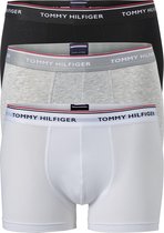 Tommy Hilfiger trunks (3-pack) - heren boxers normale lengte - zwart - wit en grijs -  Maat: 3XL